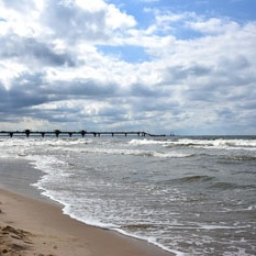 Plaża i molo Międzyzdroje